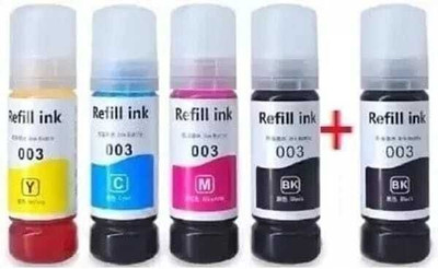 tequo 001/003/008 Black + Tri Color Combo Pack Ink Cartridge