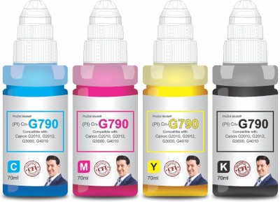 PRODOT Cn-G790 Inkjet Ink Refill Compatible with Canon Pixma G1000, G1010, G2000, G2010 Black + Tri Color Combo Pack Ink Bottle