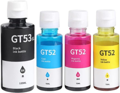 HGT HP GT Series Black + Tri Color Combo Pack Ink Bottle