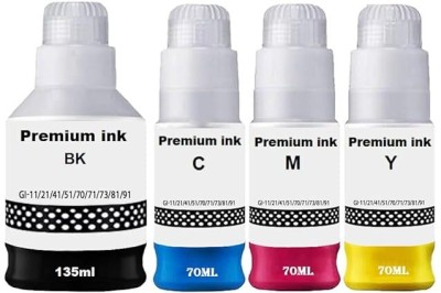 canoff GI-73 Refill Ink Set(135ml Black+70ml Tri Color) Compatible For GM2070 Printers Black Ink Bottle