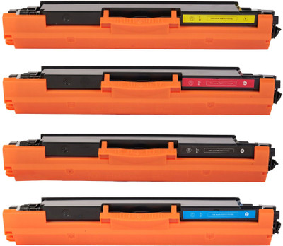 Tack CE310A / 126A (Set Of 4) Color Toner Cartridge Compatible For HP LaserJet CP1025 Black + Tri Color Combo Pack Ink Toner