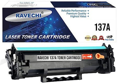 Ravechi 137A/W1370A Toner Cartridge Compatible for HP Laserjet Printers (With Chip) Black Ink Toner