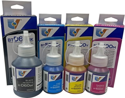 UV BR REFILL INK COMPATIBLE FOR BROTHER 6000BK 5000Y/C/M USED IN T300/T310/T500/T510/T700/T710/T800/T810 PRINTERS Black + Tri Color Combo Pack Ink Cartridge