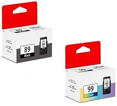 Zen PG 89 & CL 99 Black + Tri Color Combo Pack Ink Cartridge