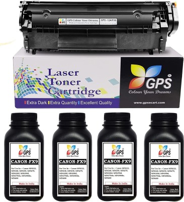 GPS Colour Your Dreams 12A / Q2612A / Fx9 / Canon 303 Comptible Toner Cartridge Black + Tri Color Combo Pack Ink Cartridge