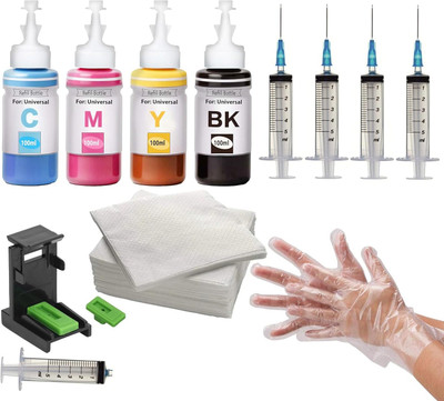 GPN PRINT Refill KIT for HP 682 Ink Cartridge for Compatible Ink Jet Printer Black + Tri Color Combo Pack Ink Cartridge