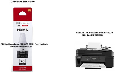 Pixma CANON ORIGINAL INK FOR GM4070 MegaTank All in One Inktank Monochrome Printer Black Ink Bottle