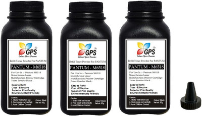GPS Colour Your Dreams Pantum M6518 Comptible Refill Toner Powder Pack Of 3 Black Ink Toner Powder