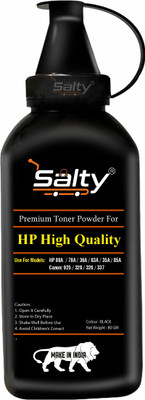 Salty Ultra Dark Toner Powder Compatible For 88A,78A,925 Cartridge 1Pic (100 Gm Each) Black Ink Toner Powder