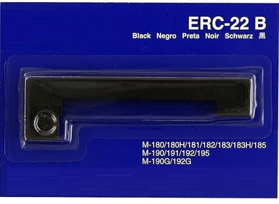ZENCA TECHNOLOGIES ERC 22B Black Ribbon Cassette Black Ink Cartridge