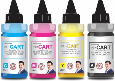 PRODOT Inkjet Cartridge Ink Refill for HP Deskjet Cartridges 22, 46, 57, 88, 678, CMYK Black + Tri Color Combo Pack Ink Bottle