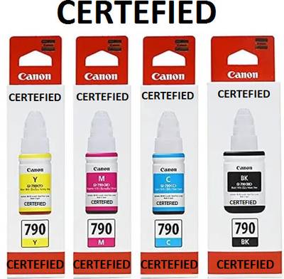 CERTEFIED CANON 790 G Series Printer PIXMA G1000 G1010 G2000 G2002 G2010 G2012 G3000 G3010 Black + Tri Color Combo Pack Ink Bottle
