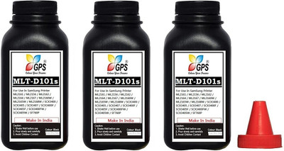 GPS Colour Your Dreams Samsung MLT-D101S Toner Cartridge Refill ink Pack Of 3 With Nozlle 70 Gms Each Bottle Tri-Color Ink Toner Powder