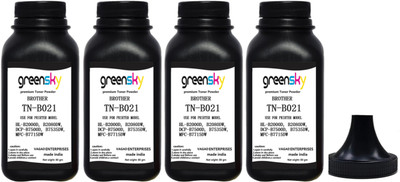 GREENSKY TN-B021 Toner Powder Refill for Brother DCP-B7530DN / DCP - B7500D Black - Twin Pack Ink Toner