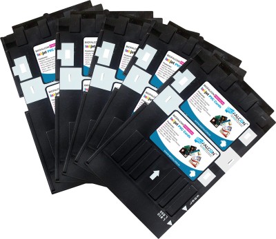 BIGFALCON Premium Inkjet PVC ID Card Tray Pack of 5 for Epson L800, L805, L810, L850 Black Ink Cartridge