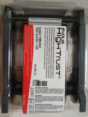 Evolis R5F208|100 Black + Tri Color Combo Pack Ink Cartridge