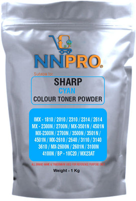 NNPRO MX 235AT Ultra Dark Toner Powder Compatible for Sharp 2010/3501 (1 Kg) Cyan Ink Toner Powder