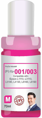 PRODOT Ep 001/003 Inkjet Ink Refill Compatible with Epson L1110, L1455, L3100, L3101 Magenta Ink Bottle