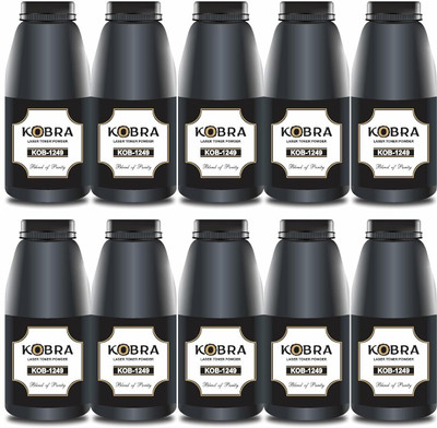 PRODOT Laser Toner Powder Compatible with HP 53A, 12A, Canon 303,308 (Pack of 10, 120g) Black Ink Toner Powder