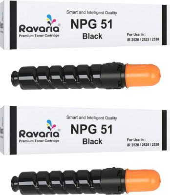 Ravaria NPG 51 Compatible Toner Cartridge For imageRunner iR 2520 2525 2530 Black - Twin Pack Ink Toner