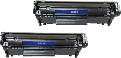 PRINTZONE 12A(Pack Of 2) - Black Toner Cartridge for Canon LBP2900, HP LaserJet 1010/ 1012/ 1015/ 1020/ 1050/ 1112E/ 1018/ 1022/ 1022N/ M1005 MFP/ M1319f MFP/ 3015 AIO/ 3020/ 3030/ 3050 Black Ink Toner