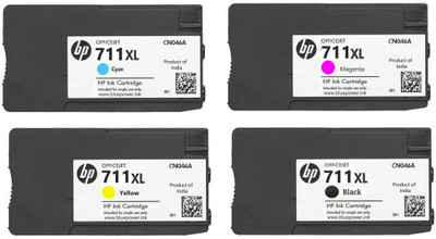 blue power 711XL Black + Tri Color Combo Pack Ink Cartridge