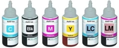 GPN PRINT Sublimation Ink For Compatible Epson L800, L805, L810 Black + Tri Color Combo Pack Ink Bottle