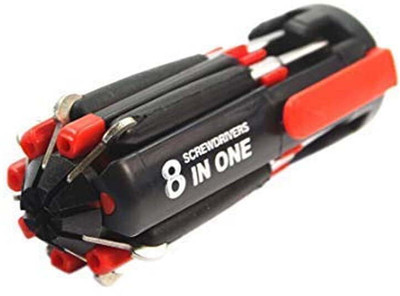 jaiswal 8 in 1 Multi Screwdriver Kit /Led Portable Torch Standard Screwdriver Set(Pack of 1)