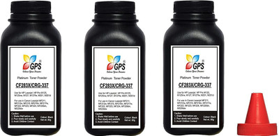 GPS Colour Your Dreams Toner Powder Refill for Canon i-Sensys MF244dw Pack Of 3 With Nozzle 80gm Black Ink Toner