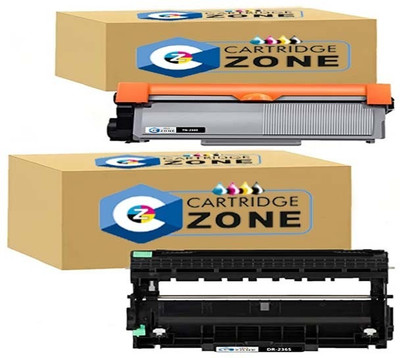 CARTRIDGE ZONE TN 2365 + DR2365 Drum Unit Combo for Use in Brother HL-L2321D, L2361DN,L2366DW Black Ink Cartridge CARTRIDGE ZONE TN 2365 + DR2365 Drum Unit Combo for Use in Brother HL-L2321D, L2361DN,L2366DW Black Ink Cartridge