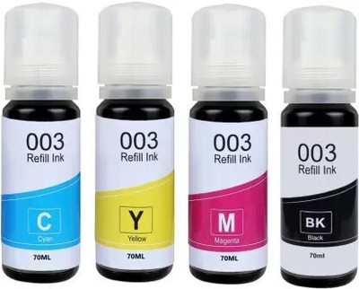 DR CARTRIDGE POINT L1110, L3100, L3110, L3150, L3115, L3116, L3101, L3210, L3215, L3216 Black + Tri Color Combo Pack Ink Cartridge