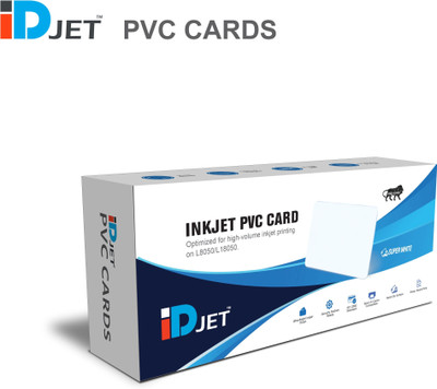 iDJET Blank PVC ID Cards for inkjet printers- Pack of 230 cards White Ink Cartridge