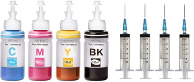 GPN PRINT Refill Ink Kit Compatible for Canon TS207 Single Function Printers Black + Tri Color Combo Pack Ink Bottle