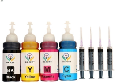 inkpoint Refill Ink DeskJet 2723 All in One Inkjet Printer for 805 Ink Cartridge 100 ML Black + Tri Color Combo Pack Ink Bottle