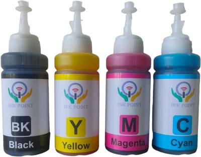 inkpoint Refill Ink for Use EPSON 664 L130 L360 L380 L350 L361 L565 Printer Ink Bottle Black + Tri Color Combo Pack Ink Bottle