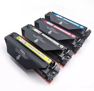 wetech CF510(204A) TONER CARTRIDGE USE IN HPP M154, MFPM180,180n,M181,181fw(4-COLOR ) Black + Tri Color Combo Pack Ink Cartridge