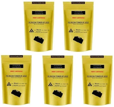 Ziant Ricoh SP 101S Laser Printer Refill Pouch (Pack Of 5) Black Ink Toner