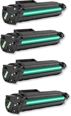 DR CARTRIDGE POINT 110a/W1112a PACK OF 4 Nos (WITH CHIP)for HP 108/ 136/ 138 series printers Black Ink Toner