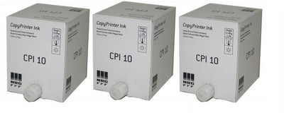 verena CPI 10 COMPATIBLE INK FOR GESTETNER DUBLICATOR (Pack Of 3) Black Ink Cartridge