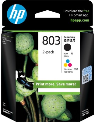 HP 803 Black + Tri Color Combo Pack Ink Cartridge