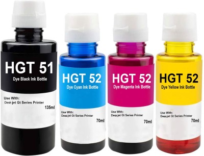 Momad GT51/52 Compatible Refill Ink for HP 310 315 319 410 415 419 5810 5821 Printers Black + Tri Color Combo Pack Ink Bottle