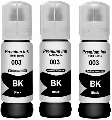 Gedi 003 Refill Ink for Epson L3216,L3151,L3110,L3115,L3116,L3150,L1110, Printer 3PC Black Ink Bottle