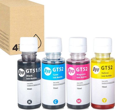 INKSTORE GT51, GT52 Printers Models 310, 315, 319, 410, 415, 419, GT5810, 5GT820, GT5821 Black + Tri Color Combo Pack Ink Bottle