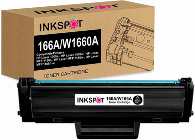 Inkspot W1660A/166A Toner Cartridge(WITH CHIP)f Black Ink Toner