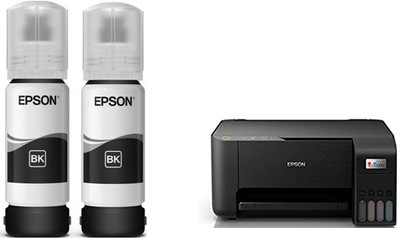 EPS ORIGINAL Ecotank L3210 All In One Ink Tank A4 Color Printer SET OF 2 Black Ink Bottle