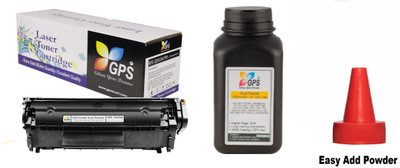 GPS Colour Your Dreams 303 for Canon 303/703 / 103 CRG 303 Toner Cartridge for Canon LBP 2900, LBP 2900B,LBP 3000 (Canon303 Easy Refill + 1 Bottle Canon303 Powder) Black Ink Toner