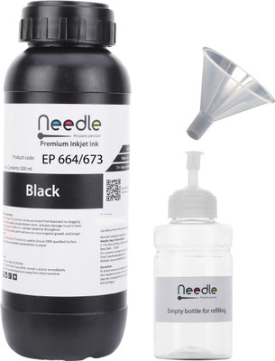 Needle 500 gms T673 for Ep L805 L800 L810 L850 L1800 Printers Black Ink Bottle