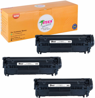 Tack CRG-303 (Set Of 3) Toner Cartridge Compatible for LBP 2900B,3000 Black Ink Toner