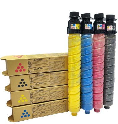 Smart Toner Cartridge MP C2503 Compatible Use In Ricoh MP C2003, C2011, 2503, C2004, C2504 Black + Tri Color Combo Pack Ink Toner Powder
