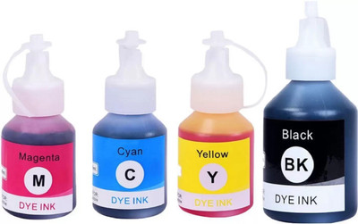 tequo Refill Ink BTD60/ BT5000/ BT6000 Brother Pack of 4 Black + Tri Color Combo Pack Ink Bottle